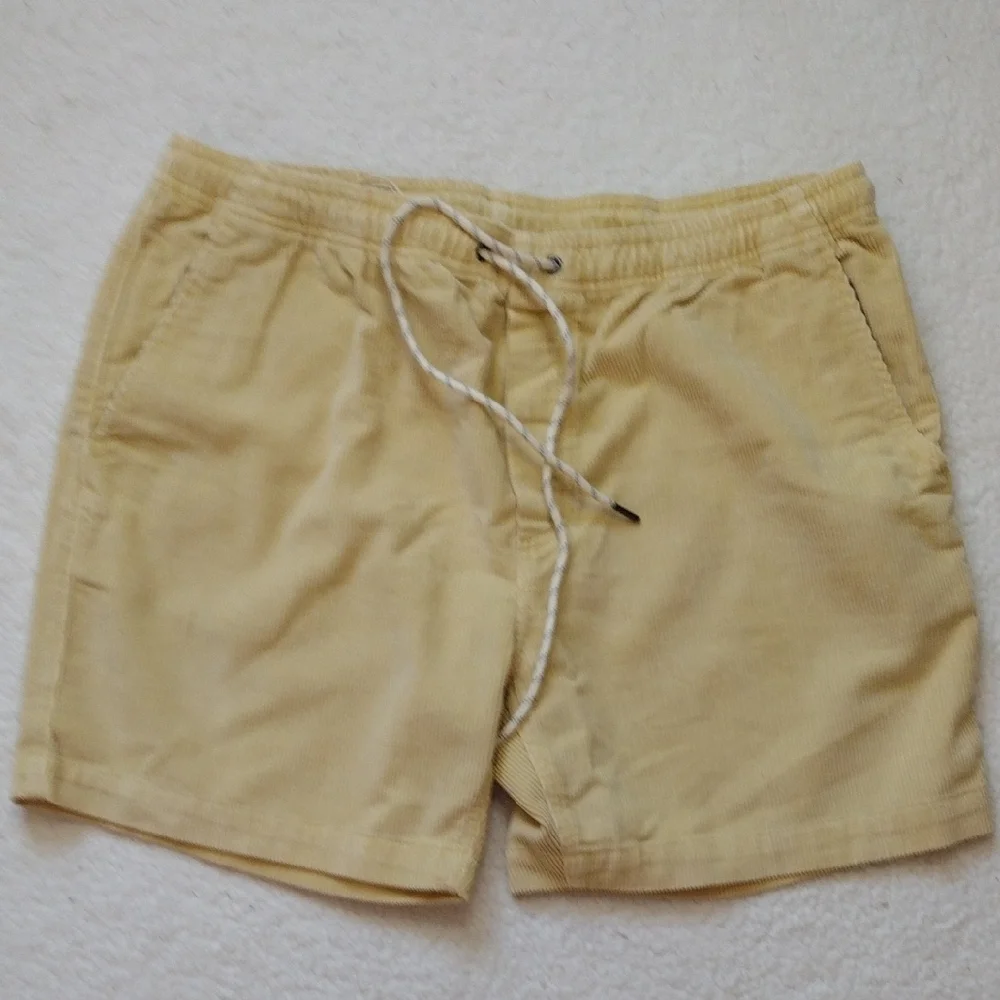 Faherty Shorts Drawstring Men XXL Organic Cotton Corduroy Cord Shorts 6”